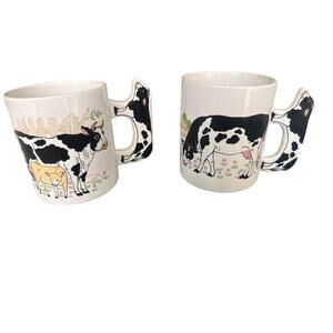 Vintage Crisco Cow coffee mug with cow handles